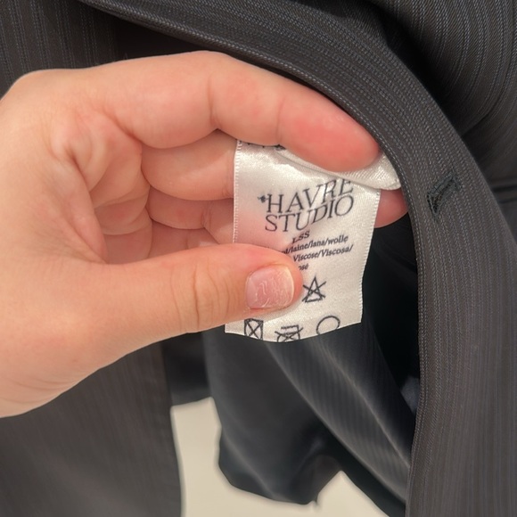 NWT Free People Havre Studio pinstripe blazer size 38 - Picture 8 of 12